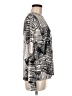 Clara Sun Woo Silver Long Sleeve Blouse Size M - photo 4