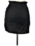 Lux Solid Black Casual Skirt Size L - photo 1
