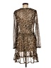 WAYF Animal Print Brown Cocktail Dress Size M - photo 2