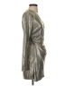 Ever After Metallic Silver Cocktail Dress Size S - photo 4