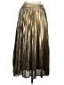 WD.NY 100% Polyester Metallic Gold Formal Skirt Size M - photo 1