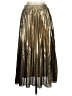 WD.NY 100% Polyester Metallic Gold Formal Skirt Size M - photo 2