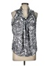 Adiva 100% Polyester Gray Sleeveless Blouse Size L - photo 1