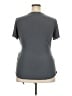 Beacon Gray Short Sleeve Blouse Size XXL - photo 2