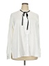 Lane Bryant 100% Polyester Ivory Long Sleeve Blouse Size 18 - photo 1