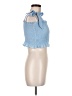 Unbranded Blue Sleeveless Top Size M - photo 4
