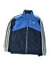 Adidas 100% Polyester Color Block Blue Track Jacket Size 6 - photo 1