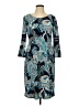 Tacera Paisley Teal Casual Dress Size L - photo 1