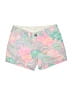 Lilly Pulitzer 100% Cotton Tropical Color Block Floral Graphic Paisley Pink Shorts Size 00 - photo 1