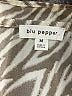 Blu Pepper 100% Polyester Animal Print Tan Long Sleeve Blouse Size M - photo 7