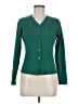 Pendleton Green Silk Cardigan Size Med Petite - photo 1