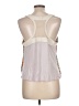 LC Lauren Conrad 100% Polyester Silver Sleeveless Top Size L - photo 2
