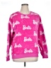 Barbie 100% Polyester Pink Pullover Sweater Size XL - photo 1