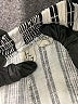 Happily Grey Stripes Silver Linen Pants Size M - photo 4