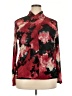 Bar III Print Red Long Sleeve Blouse Size XXL - photo 1