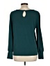 Tahari Teal Long Sleeve Blouse Size L - photo 2