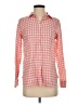 J.Crew Checkered-gingham Pink Long Sleeve Button-Down Shirt Size 4 - photo 1