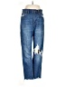 Madewell 100% Cotton Hearts Blue Jeans Size 28 waist - photo 1