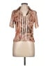 BiBA Orange Short Sleeve Blouse Size 10 - photo 1