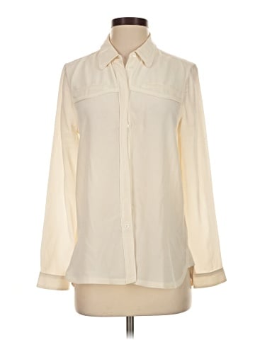 Equipment Long Sleeve Silk Top (view 1)