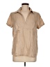 Storia Tan Short Sleeve Blouse Size M (estimated) - photo 1