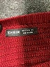 Shein 100% Acrylic Color Block Burgundy Pullover Sweater Size 4 - photo 7