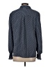 Max Studio Polka Dots Blue Long Sleeve Blouse Size S - photo 2