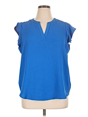 Adrianna Papell Short Sleeve Blouse (view 1)