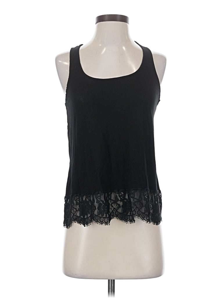 Pre-owned Bordeaux Sleeveless Top Black Halter Neckline Tops
