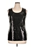 Notations Silver Sleeveless Top Size XL - photo 1
