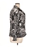 Chico's 100% Cotton Animal Print Silver 3/4 Sleeve Button-Down Shirt Size XL (3) - photo 4