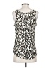 Faded Glory 100% Polyester Ivory Sleeveless Top Size S - photo 2