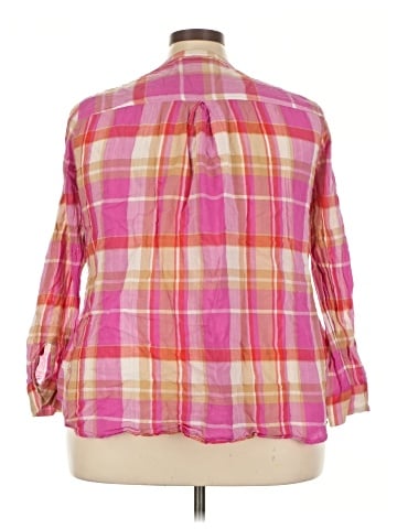 Lane Bryant 3/4 Sleeve Button-Down Shirt (view 2)