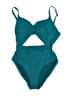 Assorted Brands Solid Teal One Piece Swimsuit Size 8 - photo 1