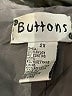 Buttons 100% Polyurethane Gray Trenchcoat Size 2X - photo 6