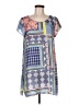 Calypso St. Barth 100% Polyester Blue Short Sleeve Blouse Size Med (1) - photo 1