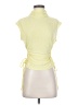 Open Edit Yellow Short Sleeve Top Size S - photo 1