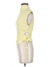 Open Edit Yellow Short Sleeve Top Size S - photo 5