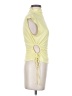 Open Edit Yellow Short Sleeve Top Size S - photo 4