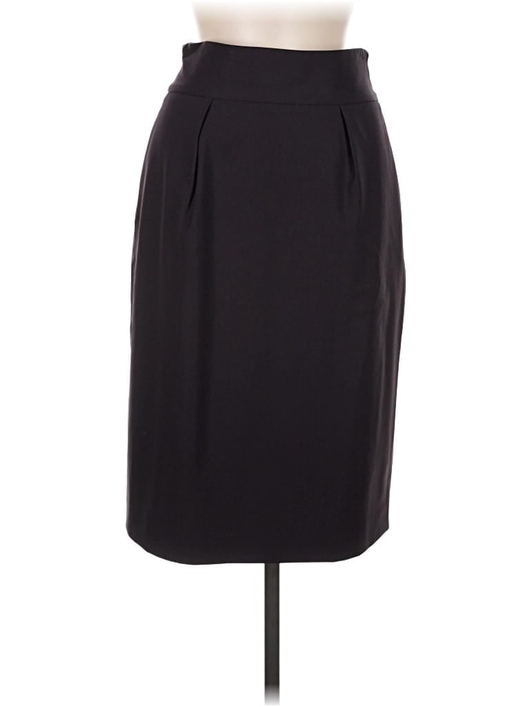 Pre-owned Brooks Brothers Wool Skirt In Black