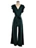 Allegra K Solid Green Jumpsuit Size S - photo 2