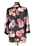 Xtaren 100% Polyester Floral Gray 3/4 Sleeve Blouse Size L - photo 2