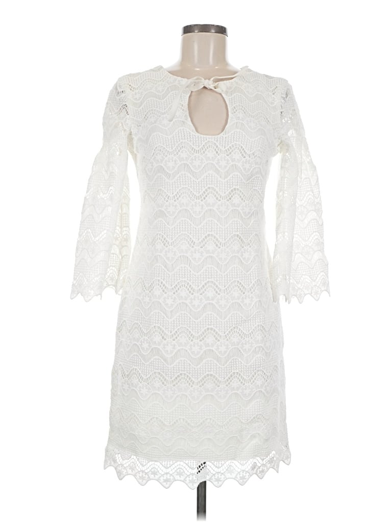Pre-owned Dress The Population Cocktail Dress In Ivory