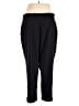 Stylus Solid Black Casual Pants Size 1X - photo 2