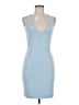 Leith Solid Blue Cocktail Dress Size M - photo 1