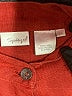 Spiegel 100% Linen Red 3/4 Sleeve Button-Down Shirt Size M - photo 7