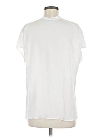 Vince. Short Sleeve Silk Top (view 2)