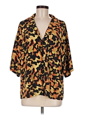 Topshop 3/4 Sleeve Blouse (view 1)
