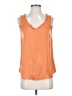 LC Lauren Conrad 100% Polyester Orange Sleeveless Top Size XS - photo 1