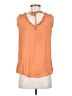 LC Lauren Conrad 100% Polyester Orange Sleeveless Top Size XS - photo 2